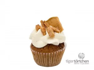 Apfel-Mandel Cupcake & Vanille-Pudding Creme glutenfrei