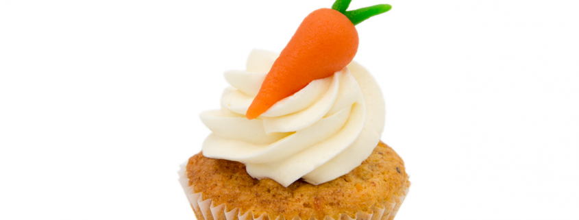Karotten-Nuss Cupcake & White Chocolate Creme glutenfrei