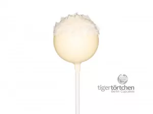 Cake-Pop Kokos Kuchen mit Weißer Schokoladenhülle