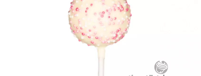 Cake-Pop Schoko Kuchen mit Weißer Schokoladenhülle