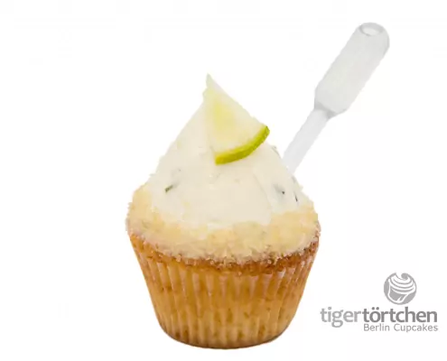 Limette-Rohrzucker Cupcake & Minz Topping mit Rum Infusion - Berlin Cupcakes