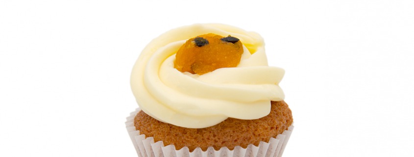 Maracuja Cupcake & White Chocolate Creme