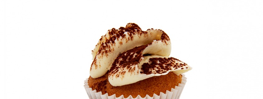 Tiramisu: Vanille-Espresso Cupcake & Mascarpone Creme und Kakao tigertörtchen Berlin