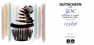 Gutschein tigertörtchen Cupcake Café Berlin 30€