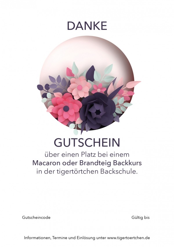 Backkurs Gutschein Macaron, Brandteig Berlin Mitte Danke