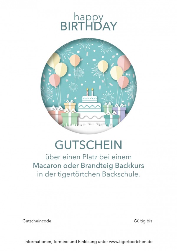 Backkurs Gutschein Macaron, Brandteig Berlin Mitte Geburtstagsgeschenk