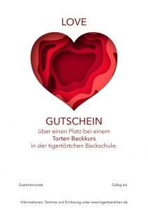 Backkurs Gutschein Torte Berlin Mitte Valentinstag, Liebe, Freundschaft