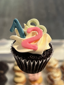 Einschulung Cupcakes Zahlen