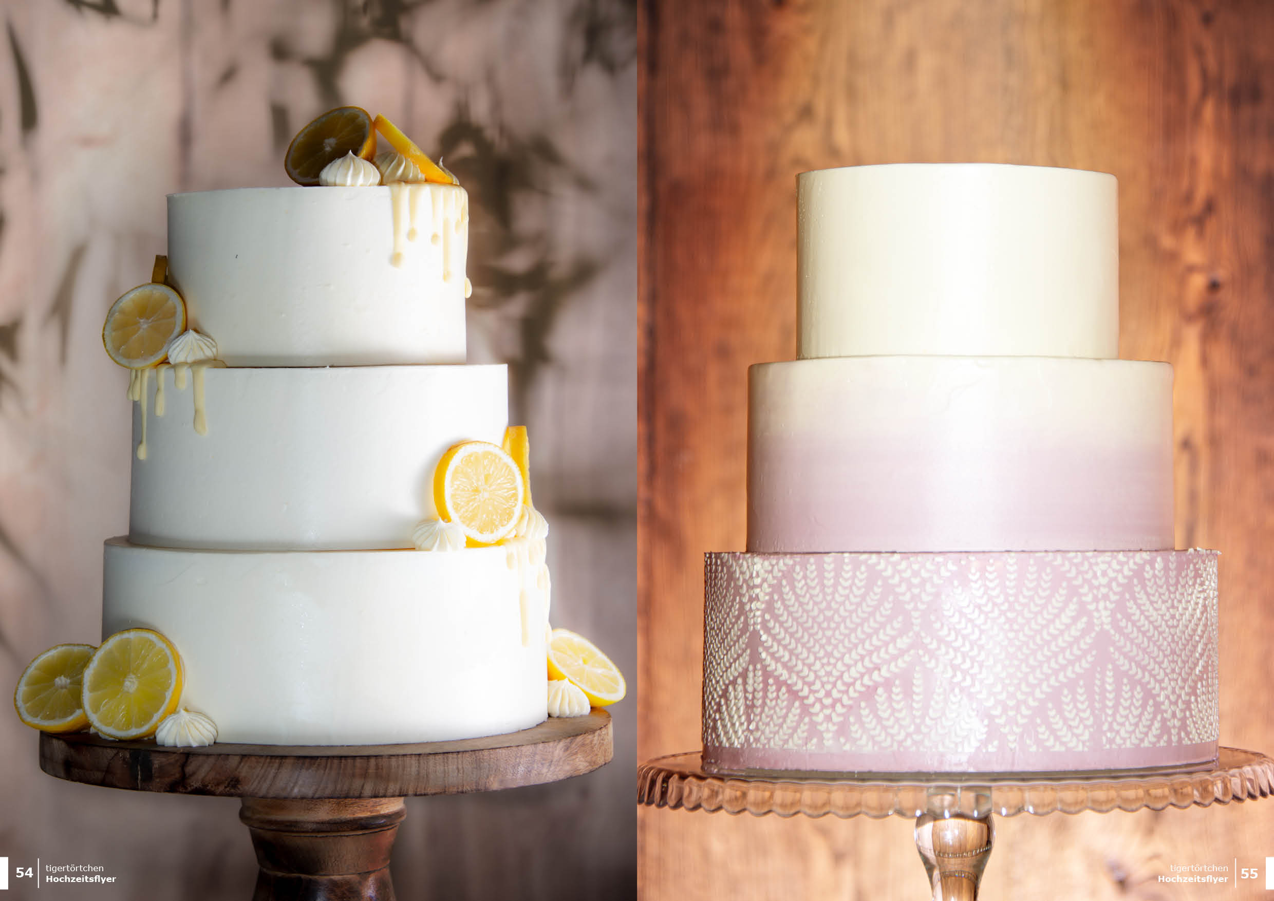 tigertörtchen Berlin Hochzeitstorte - Anschnitt