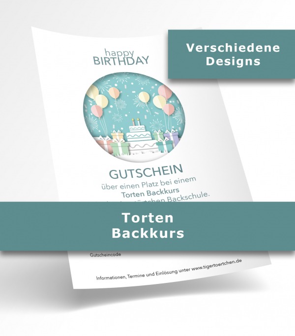 Backkurs Gutschein für wundervolle mehrstöckige Torten Backkurs in Berlin Mitte spontan selbst drucken