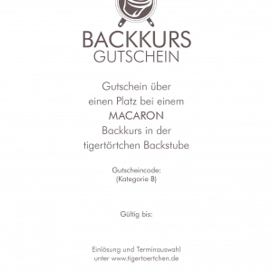 Geschenk Berlin Gutschein backen Backevent