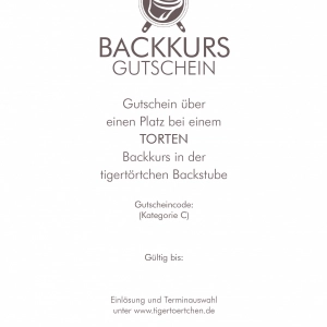 Backkurs Gutschein Torten Berlin