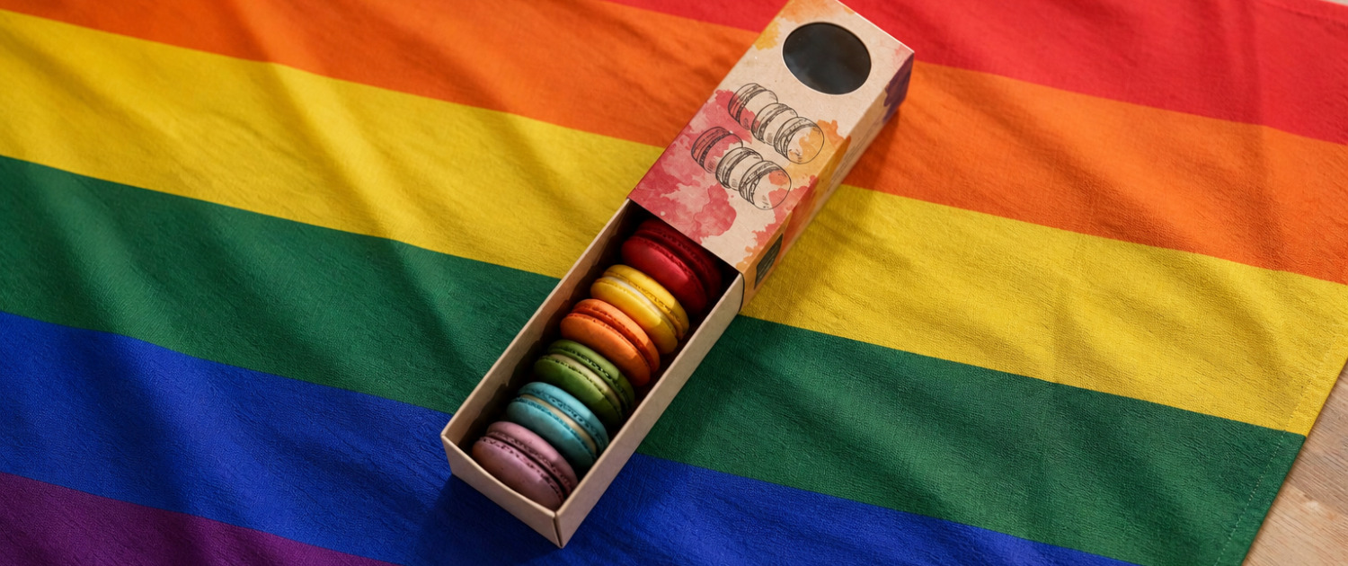 Pride_Macarons Pride Macarons in Regenbogenfarben